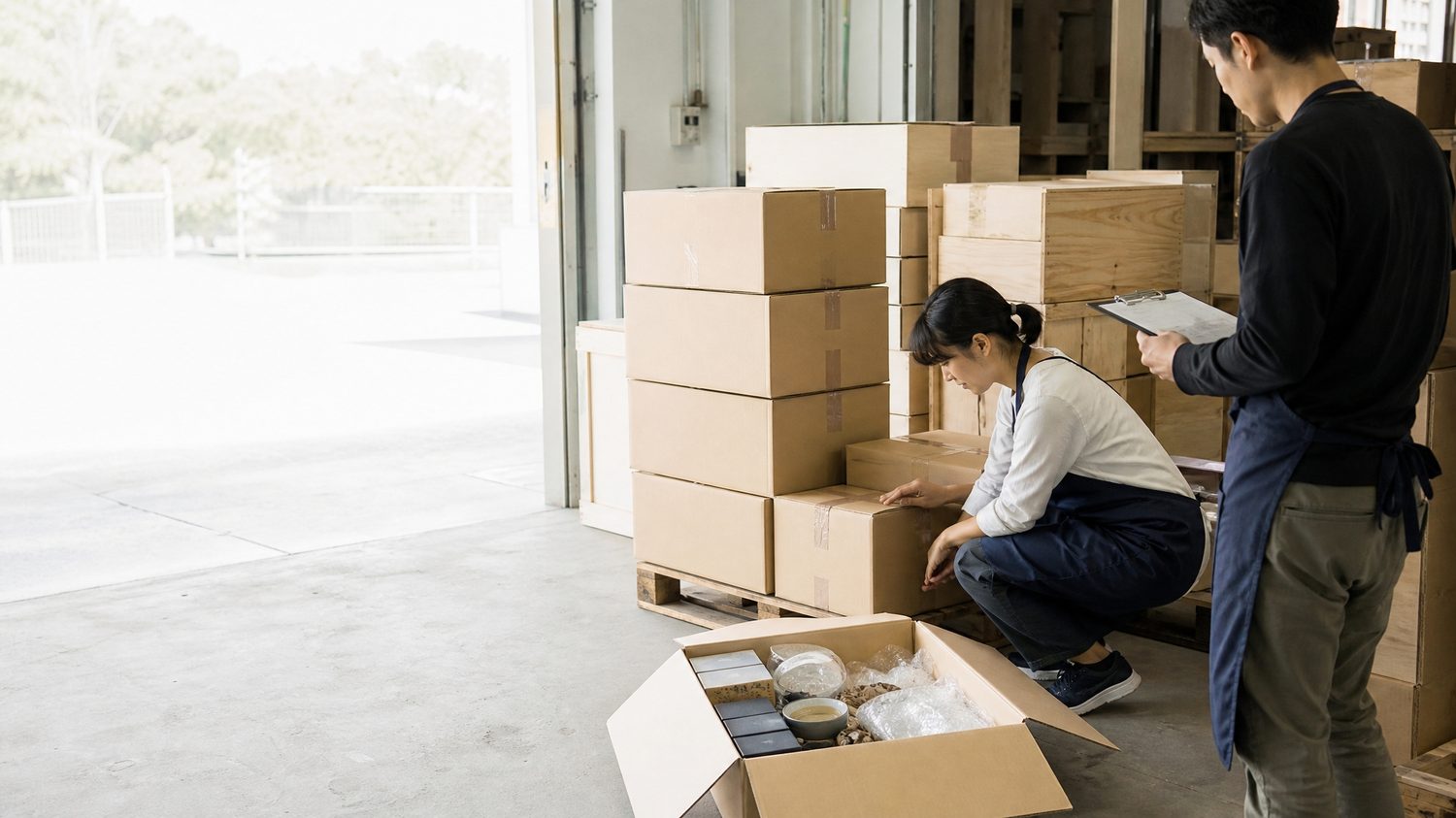 海外へ商品を届ける仕事のイメージ